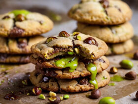 Pistachio Cream Stuffed Cookies Recipe