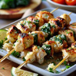 Ranch Garlic Parmesan Chicken Skewers Recipe