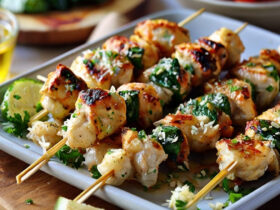 Ranch Garlic Parmesan Chicken Skewers Recipe