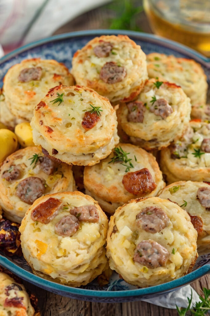 Sausage Cheese Butter Swim Biscuits Recipe