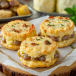 Sausage Cheese Butter Swim Biscuits Recipe