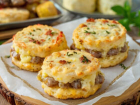 Sausage Cheese Butter Swim Biscuits Recipe