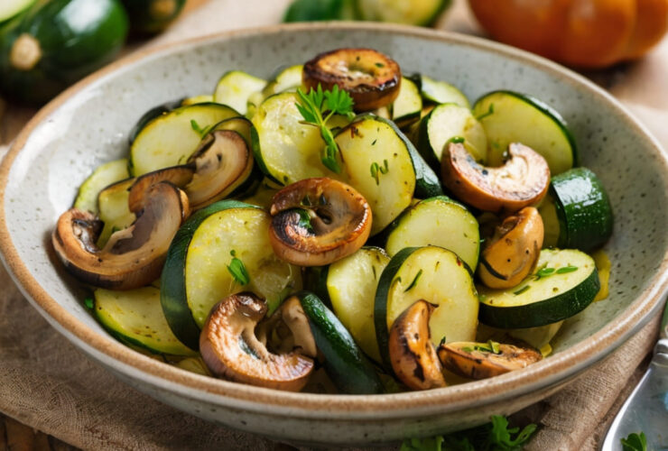 Sauteed Zucchini And Mushrooms Recipe