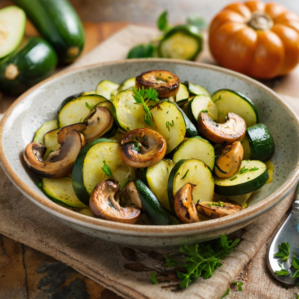 Sauteed Zucchini And Mushrooms Recipe