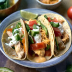 Slow Cooker Queso Chicken Tacos Recipe