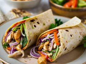 Thai Peanut Chicken Wraps Recipe