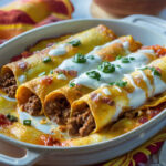 Cheesy Ground Beef Enchiladas Recipe
