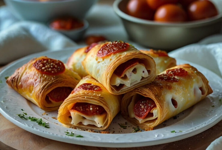 Cheesy Pepperoni Pizza Roll Recipe