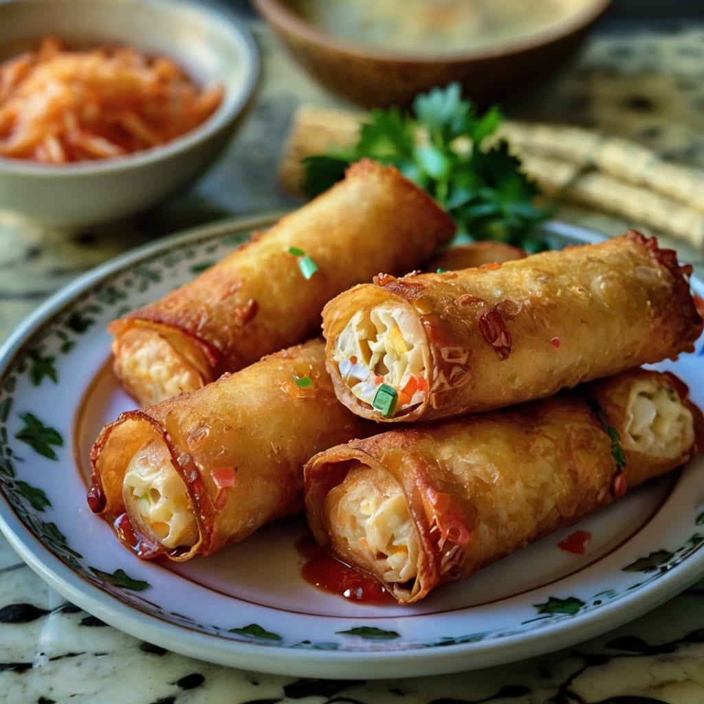 Crab Cake Egg Rolls Recipe
