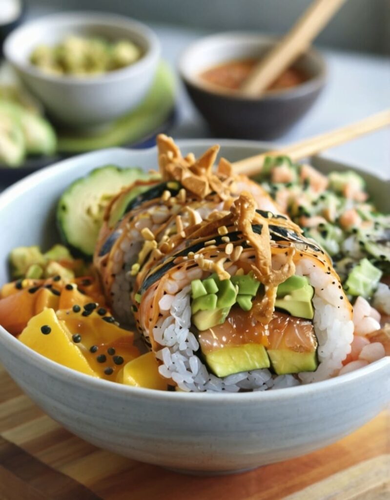Dragon Roll Sushi Bowl Recipe