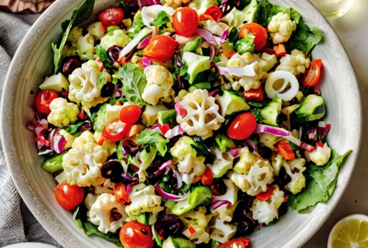 Mediterranean Marinated Cauliflower Salad Recipe
