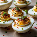 Spicy Chili Garlic Deviled Eggs Recipe