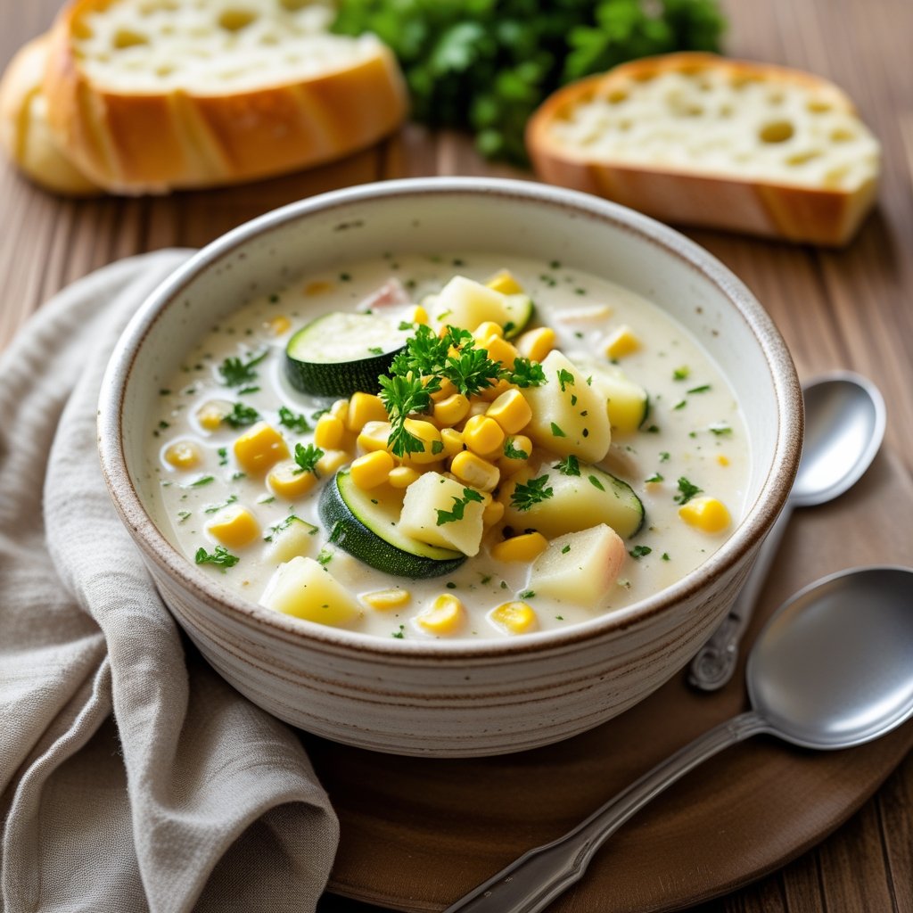 Zucchini Corn Chowder Recipe