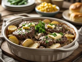 Amish Hamburger Steak Bake Recipe