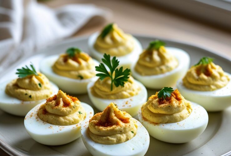 Garlic Parmesan Deviled Eggs Recipe