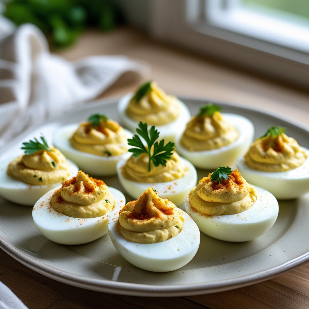 Garlic Parmesan Deviled Eggs Recipe