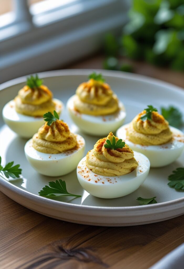 Garlic Parmesan Deviled Eggs Recipe