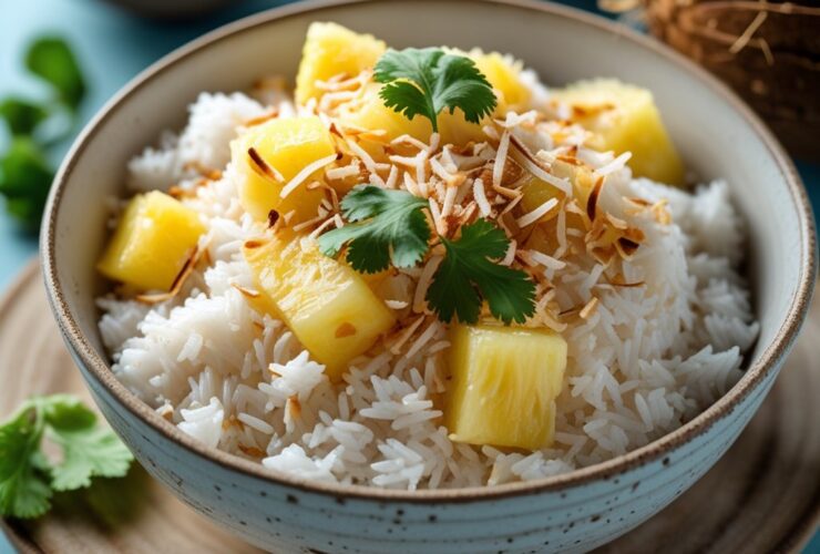 Creamy Coconut Pineapple Rice Recipe
