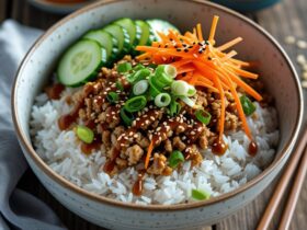 Bang Bang Ground Turkey Rice Bowls Recipe