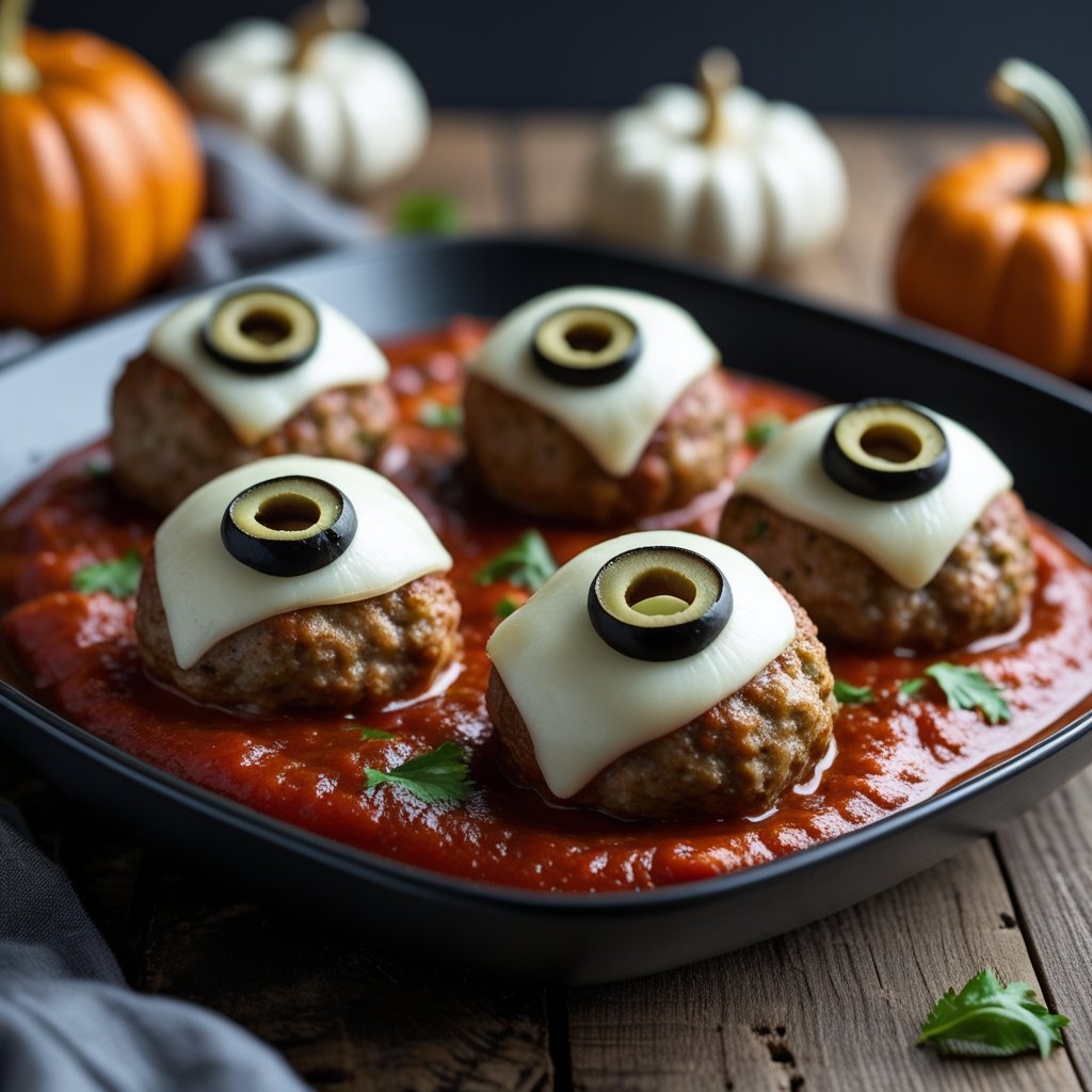 Monster Eyeball Meatballs