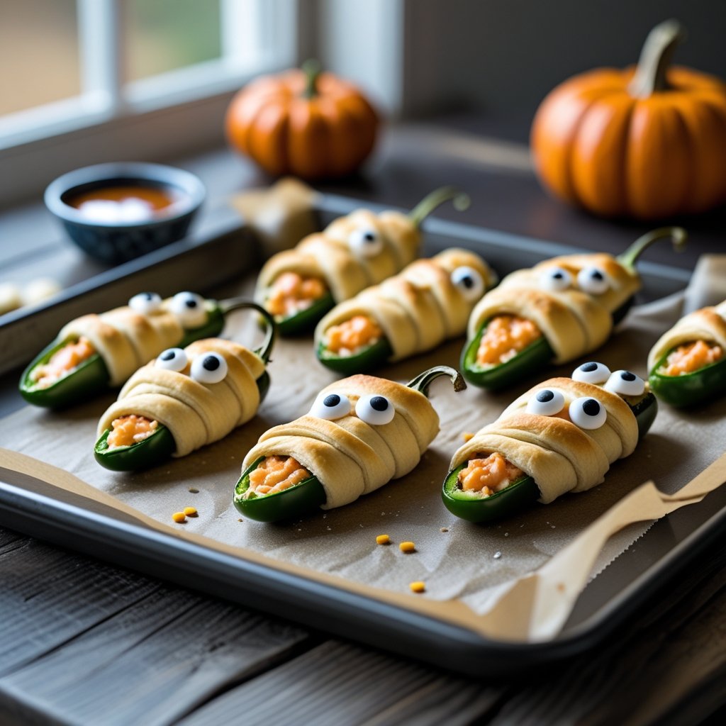Mummy Jalapeño Poppers