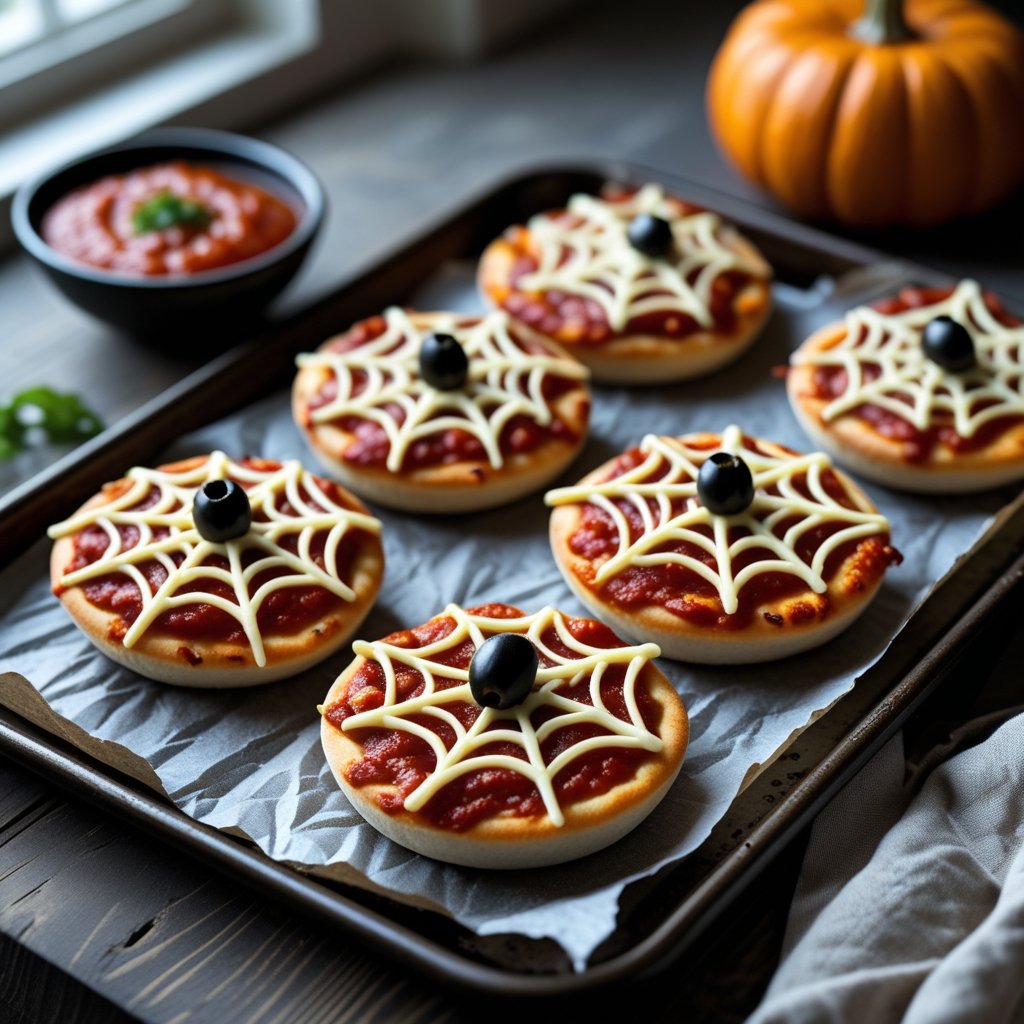 Spider Web Pizza Bites