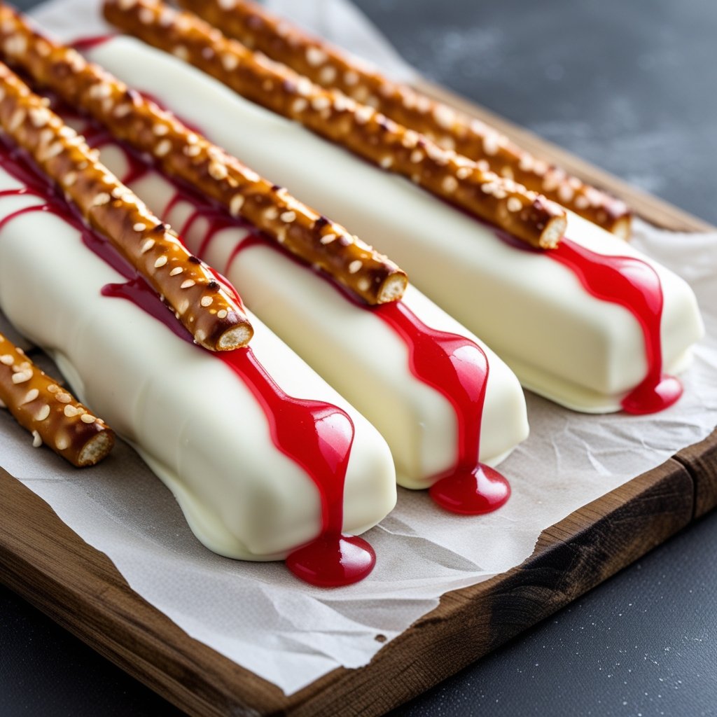Bloody Pretzel Rods