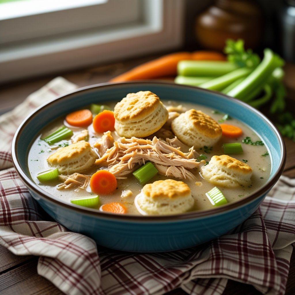 Slow Cooker Chicken & Dumplings