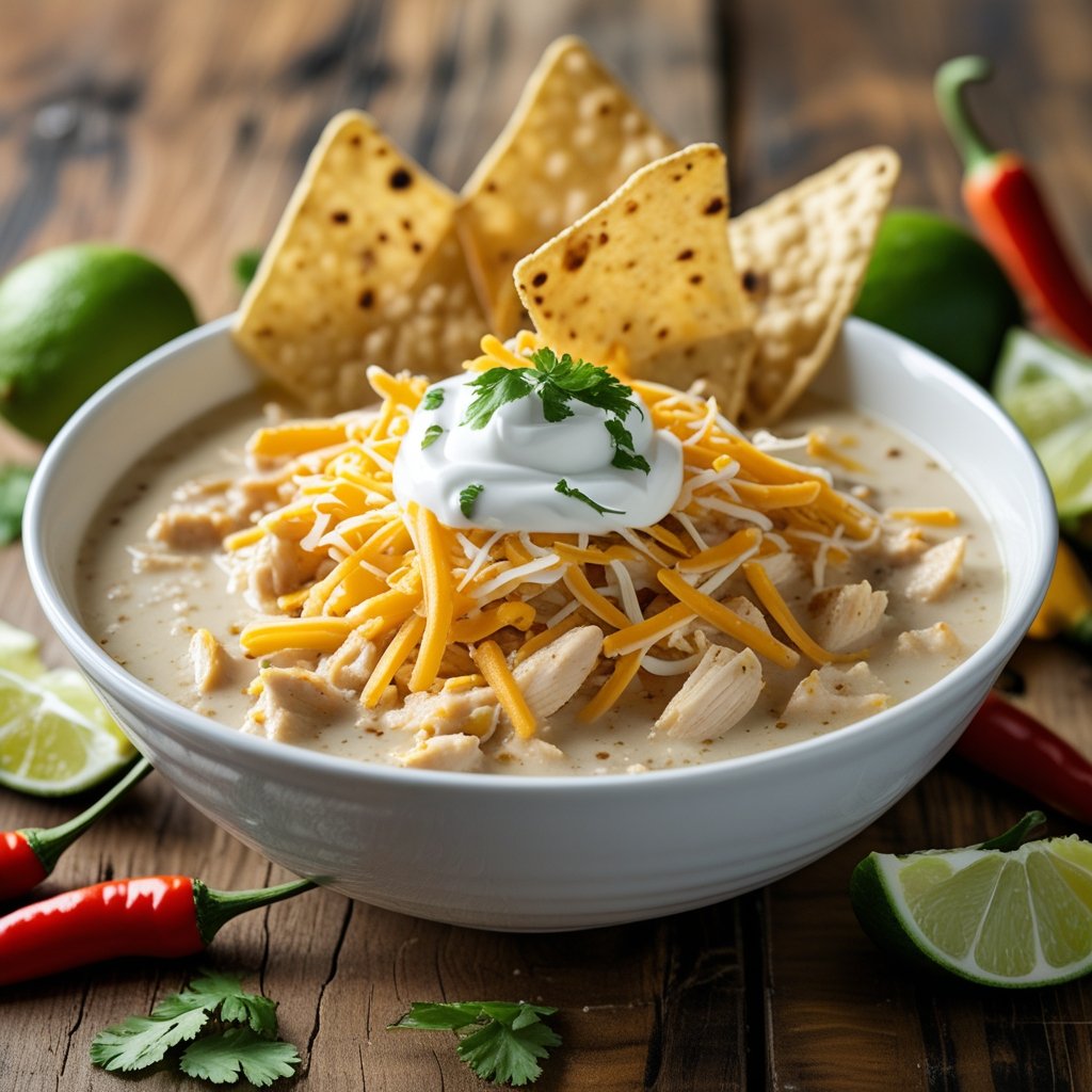Slow Cooker White Chicken Chili