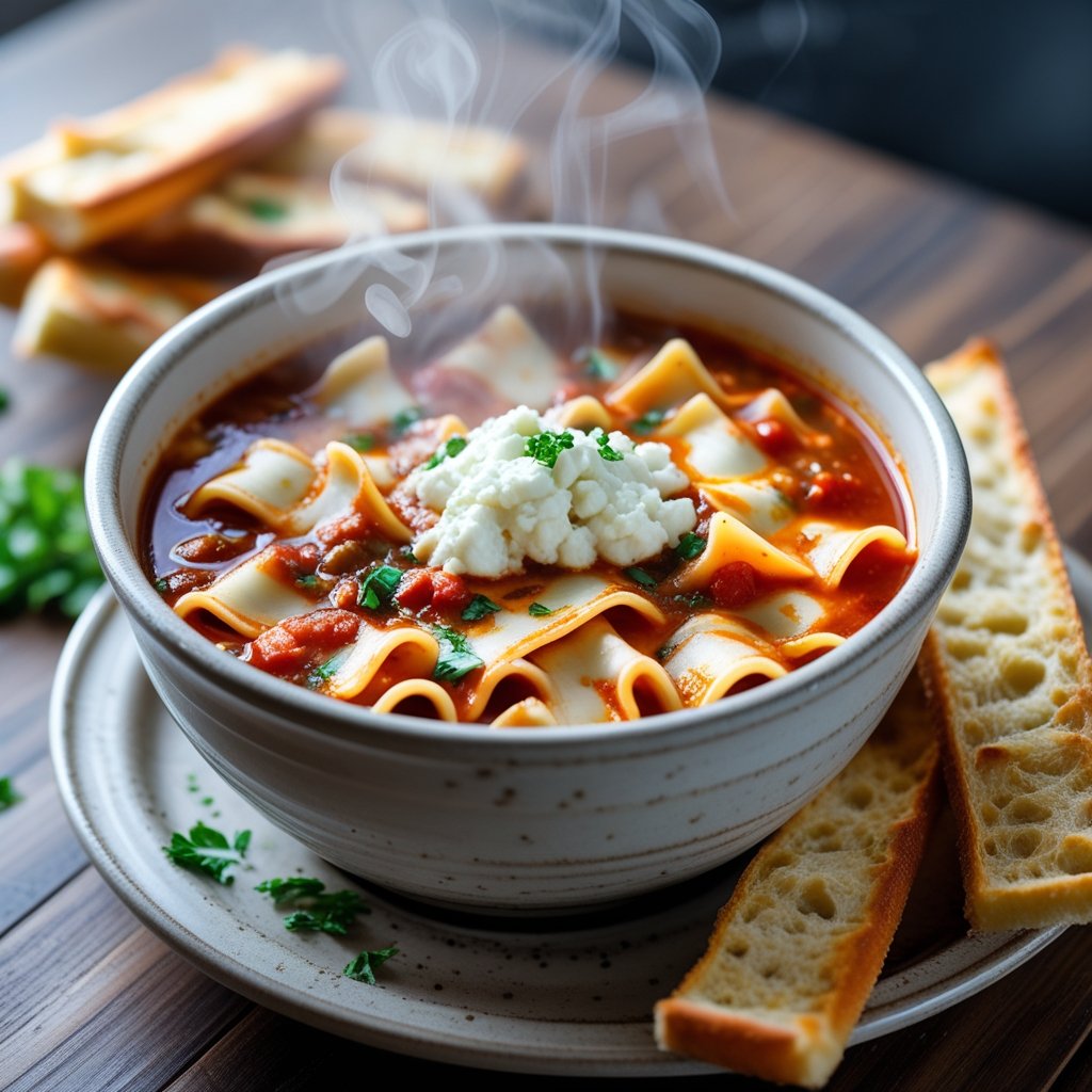 Slow Cooker Lasagna Soup