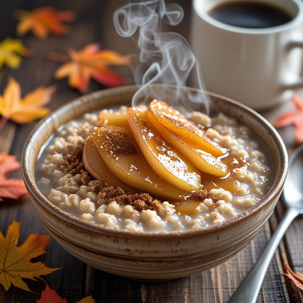 Crockpot Pear & Cinnamon Oatmeal