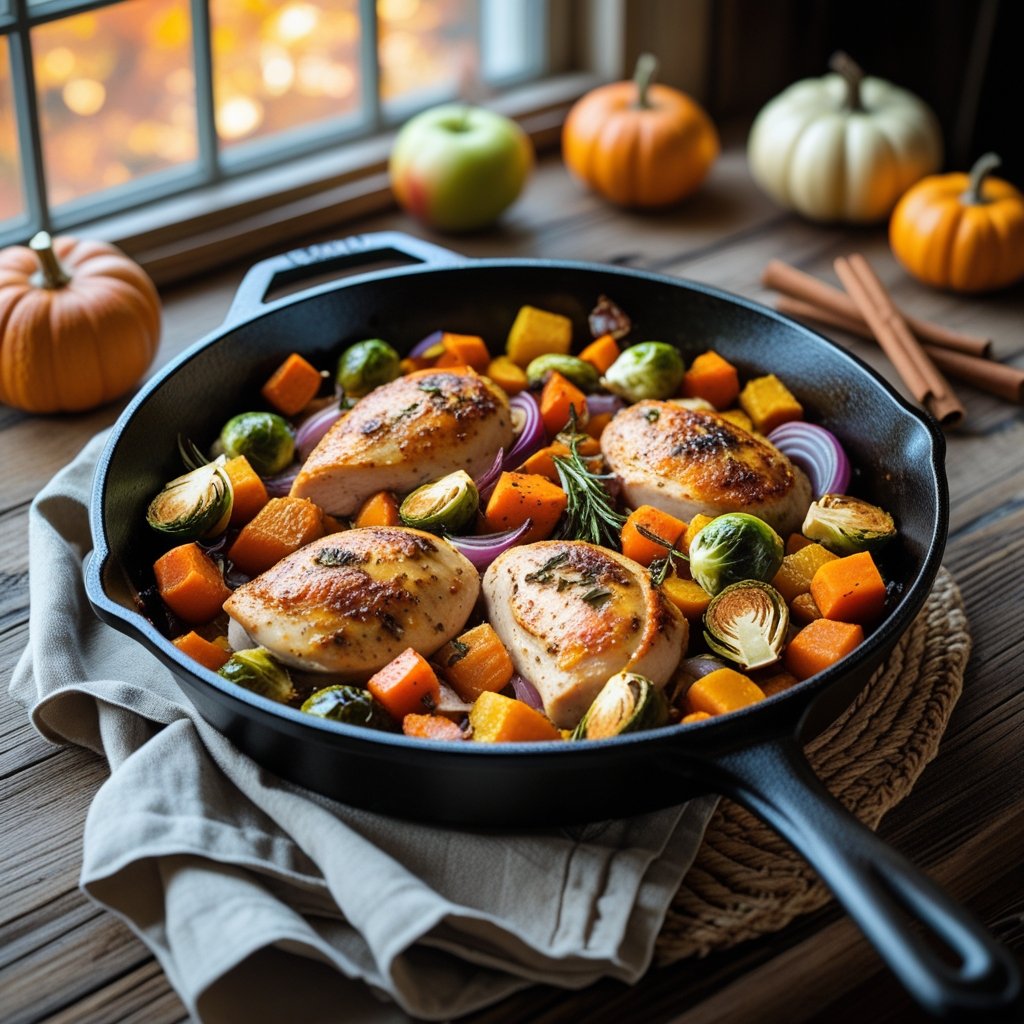 Autumn Harvest Chicken Skillet Recipe