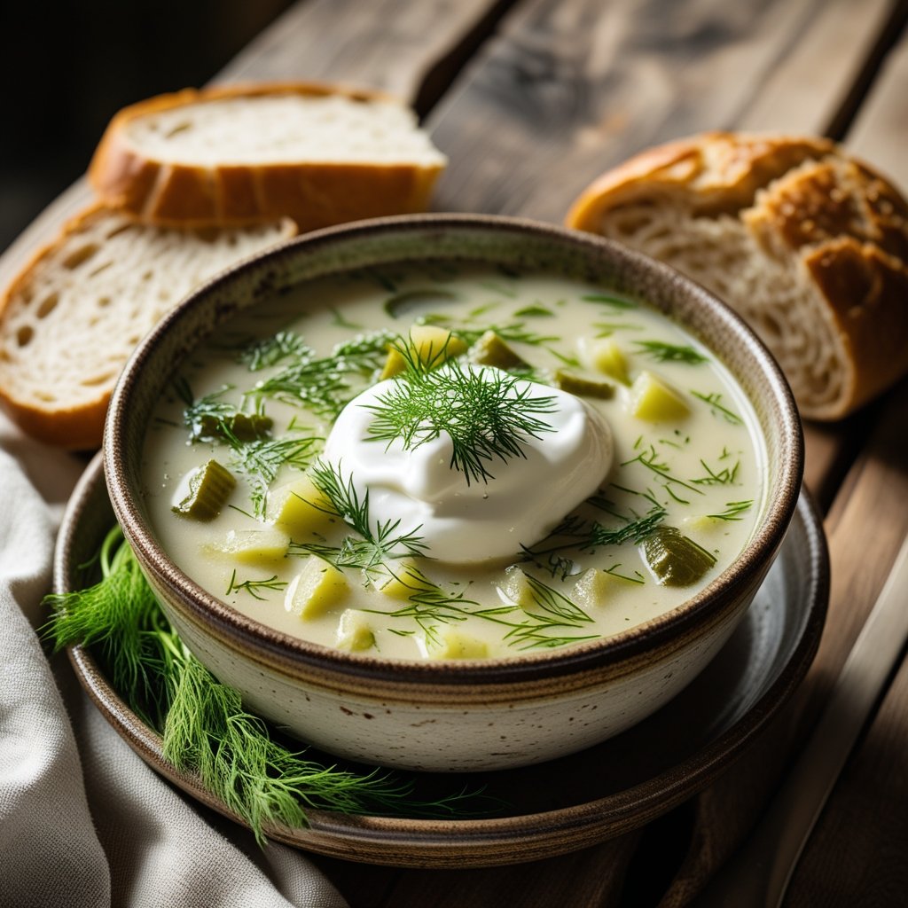Creamy Polish Dill Pickle Soup Recipe