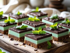No Bake Mint Chocolate Bars Recipe