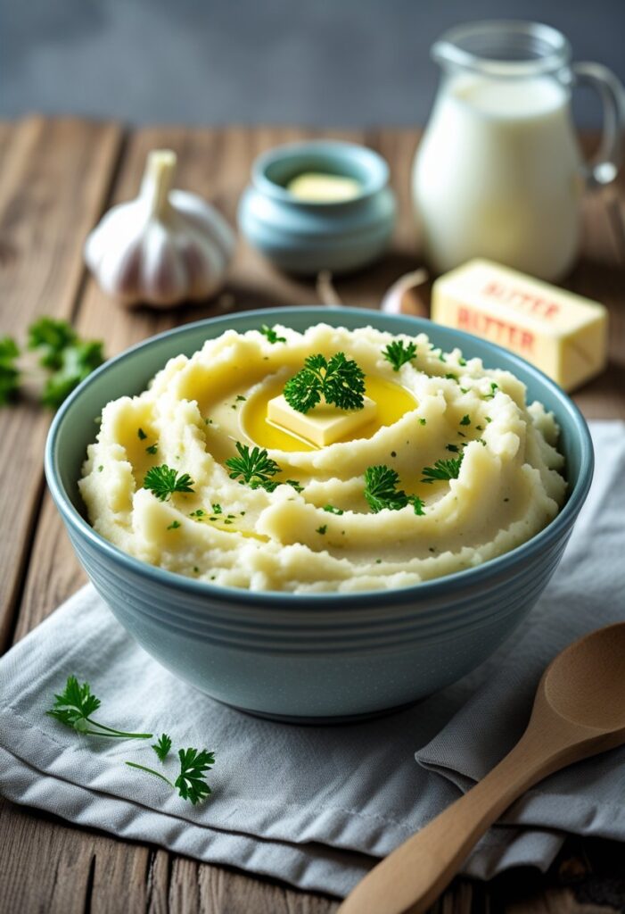 Creamy Garlic Mashed Potatoes Recipe