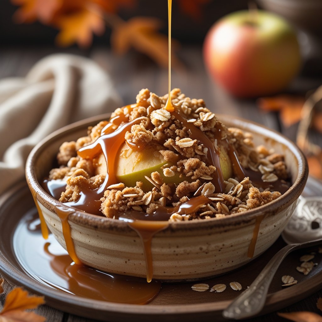 Caramel Apple Crisp