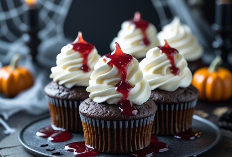 Halloween Vampire Bite Cupcakes Recipe