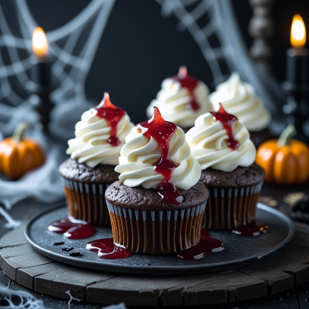 Halloween Vampire Bite Cupcakes Recipe