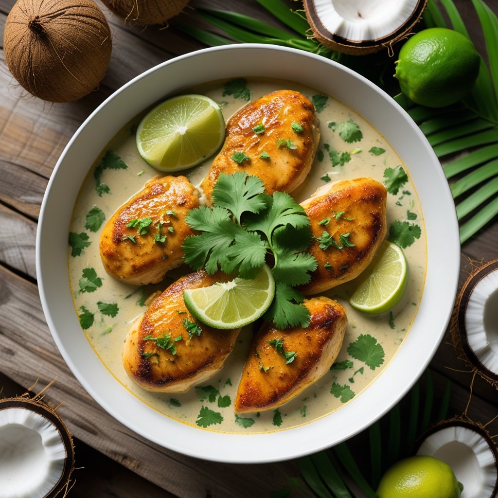 Tropical Coconut Lime Chicken Recipe