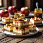 Caramel Apple Cheesecake Bars Recipe.