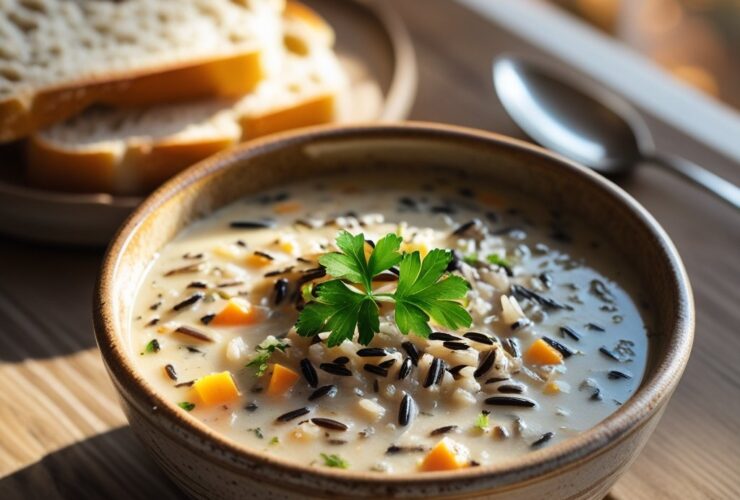Cozy Autumn Wild Rice Soup Recipe