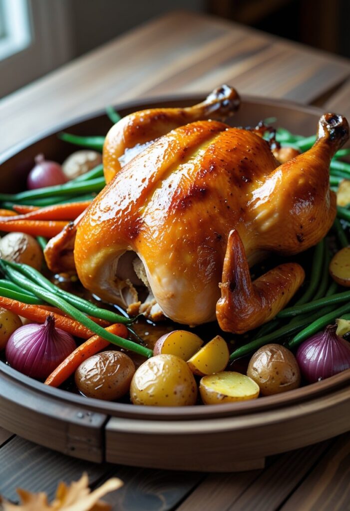 Maple-Glazed Roast Chicken
