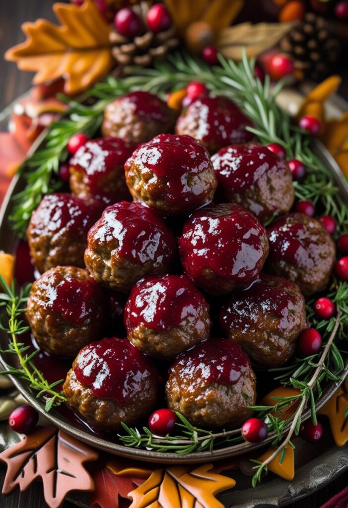 Cranberry-Glazed Meatballs