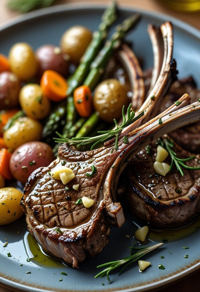 Rosemary Garlic Lamb Chops