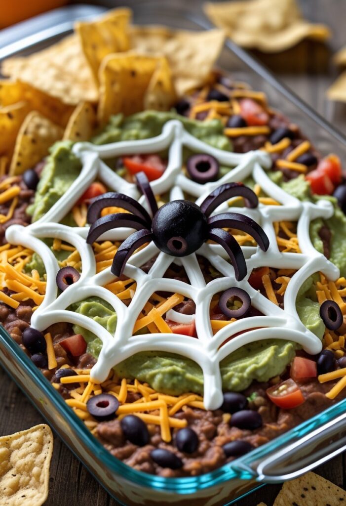 Spiderweb Taco Dip