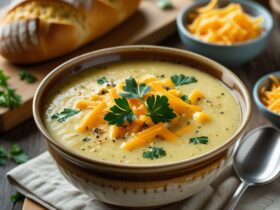 Cheddar Garlic Herb Potato Soup Recipe