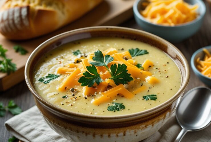Cheddar Garlic Herb Potato Soup Recipe