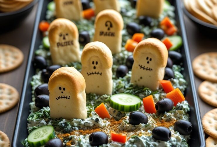 Spinach Dip Graveyard Scene Recipe
