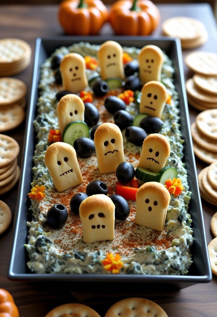 Spinach Dip Graveyard Scene Recipe