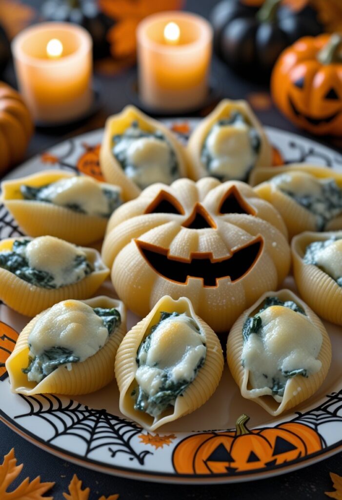 Jack-O’-Lantern Stuffed Shells